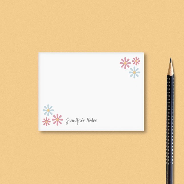 Post-it® Fleurs Pastel (Pastel Flowers Post-it Notes)