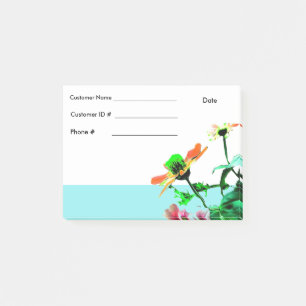 Post-it® Fleurs printanières Poster ses informations