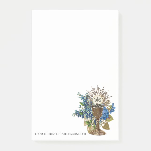Post-it® Fleurs religieuses catholiques de centre serveur (Devant)