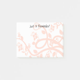 Post-it® Fleurs roses, vignes, Feuilles Abstraits