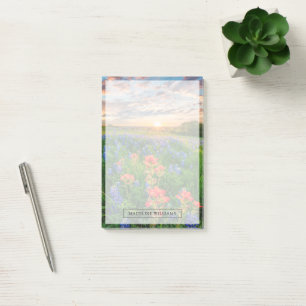 Post-it® Fleurs Texas Bluebonnets & Indian Paintbrush