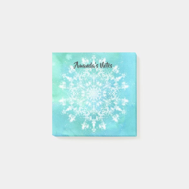 Post-it® Flocon de neige Abstrait (Devant)