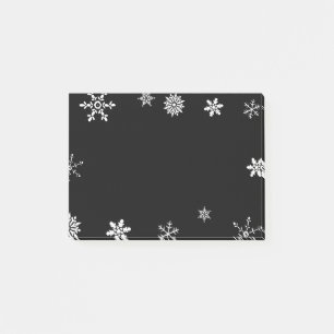 Post-it® Flocon de neige noir