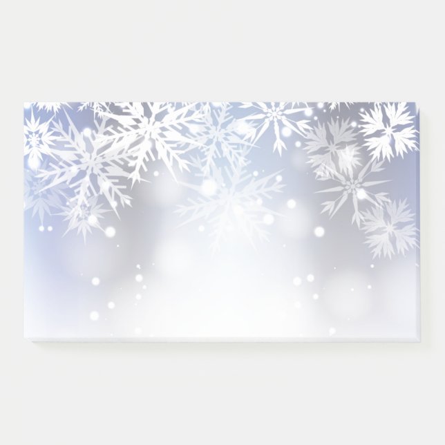 Post-it® Flocons de neige de Courrier--Note-Vacances (Devant)