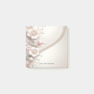 Post-it® Floral and Pearl Embellishments Post it Notes