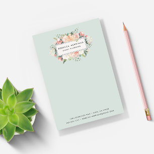 Post-it® Floral antique   Sage Green