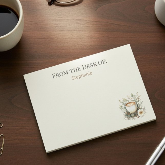 Post-it® Floral Coffee Mug Personalized (Créateur téléchargé)