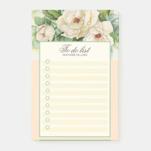 Post-it® Floral Vintage Magnolia Personnalisé À Faire Lis