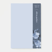 Flore monochromatique bleue Notes florales