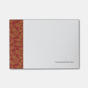 Post-it® Flore rouge et or