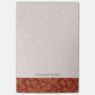 Post-it® Flore rouge et or