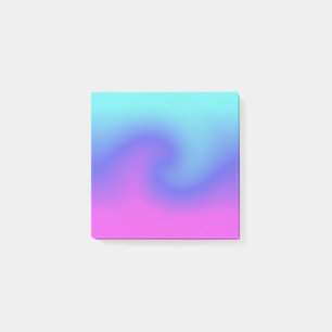 Post-it® Flux de couleur bleu Aqua rose rose vif