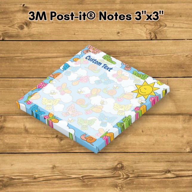 Post-it® Fond de bébés animaux (Créateur téléchargé)