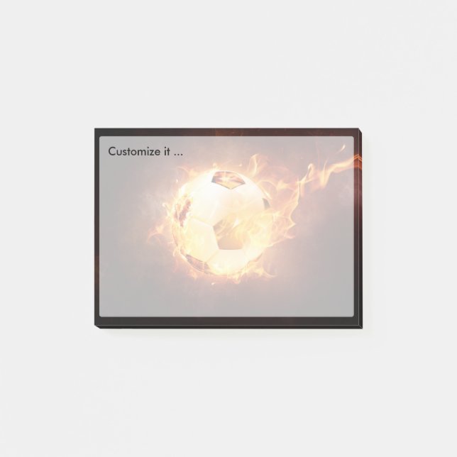 Post-it® Football sous le feu, bal, football (Devant)