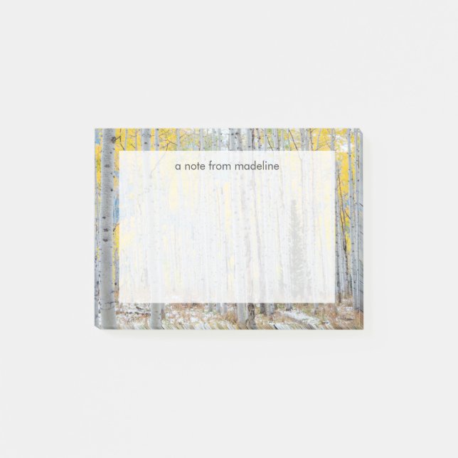 Post-it® Forêt D'Aspen À L'Automne (Devant)