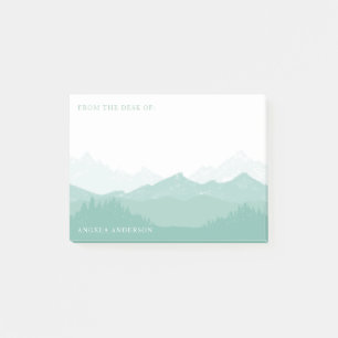 Post-it® Forêt de montagne avec grand nommé