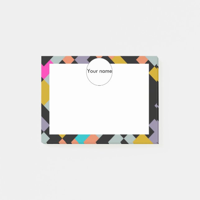 Post-it® Formes connectées conception abstraite (Devant)