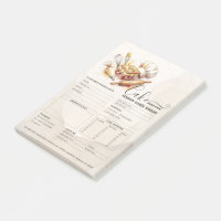Formulaire de commande de pâtissier de boulangerie
