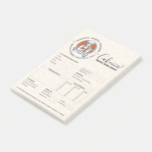 Post-it® Formulaire de commande pour pâtissier en boulanger