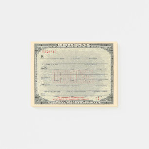 Post-it® Formulaire d'ordonnance médicale vintage sur les 