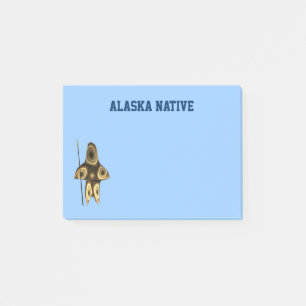 Post-it® Fractal Inuit Hunter - Autochtone de l'Alaska