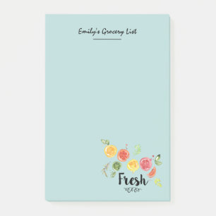 Post-it® Frais - Fruits d'agrumes dans l'aquarelle