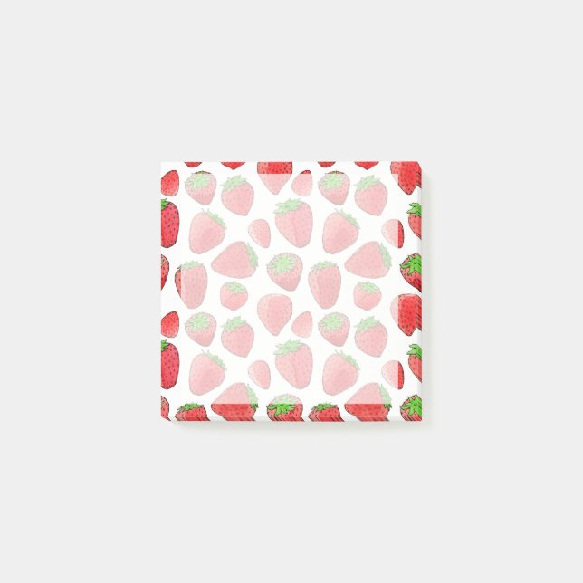 Post-it® Fraise aquarelle (Devant)