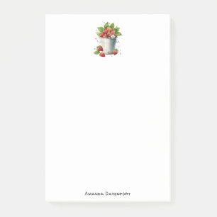Post-it® Fraises dans un seau