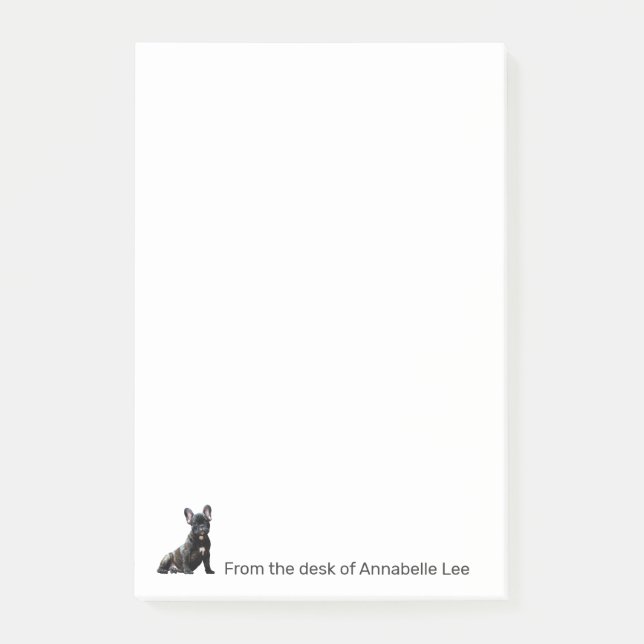 Post-it® French Bulldog Personnaliser les notes post-it (Devant)