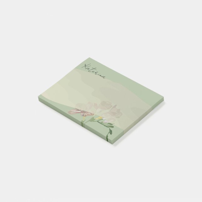 Post-it® Frésie sur Sage (Incliné)