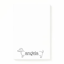 Frontière de Chien Dachshund| Modèle de nom person