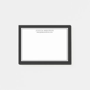 Post-it® Frontières Noires Modernes Et Minimalistes Person