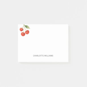 Post-it® Fruit de cerise mignon minimaliste personnalisé