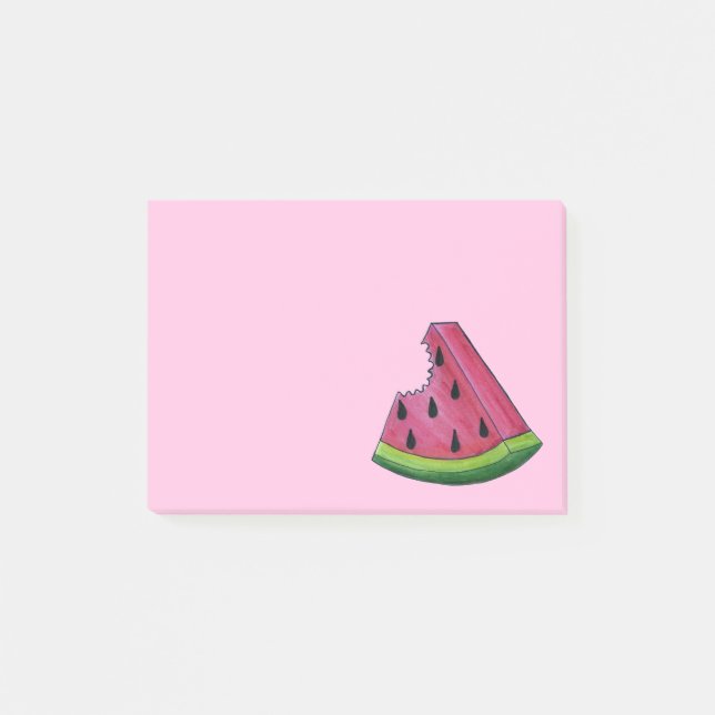 Post-it® Fruit de melon de melon de melon vert rose (Devant)