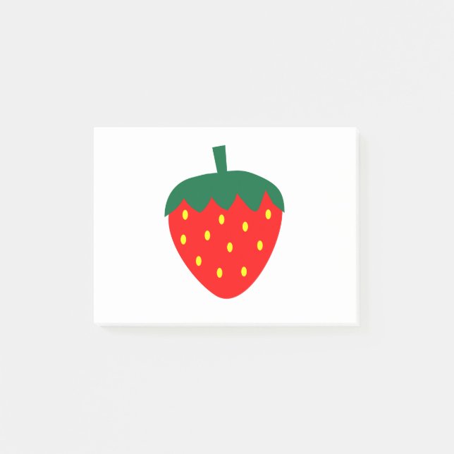 Post-it® Fruits de fraise Berry Été Rouge (Devant)