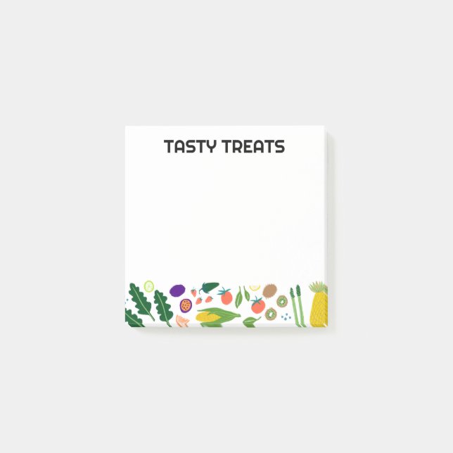 Post-it® Fruits et nourriture Légume sur mesure Monogramme  (Devant)