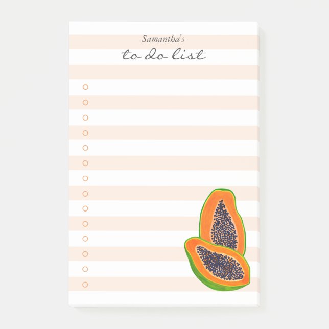 Post-it® Fruits tropicaux de Papaya (Devant)