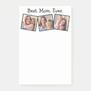 Post-it® Fun Best Mom Ever 4 Photo Collage noir