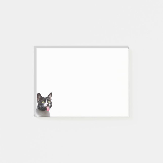 Post-it® Fun Chat Kitten Sticking langue out Mignonne anima (Devant)