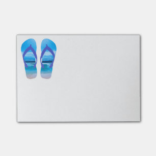 Post-it® Fun Flip Flops Summer Beach Art pour vacances