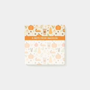 Post-it® Fun Orange Fall Motif
