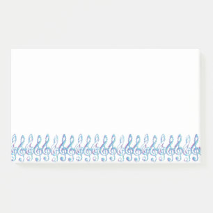 Post-it® Fun Squiggly Arc-en-ciel Clefs