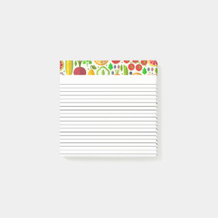 Post-it® Fun Vegetables Épicerie Liste d'achats