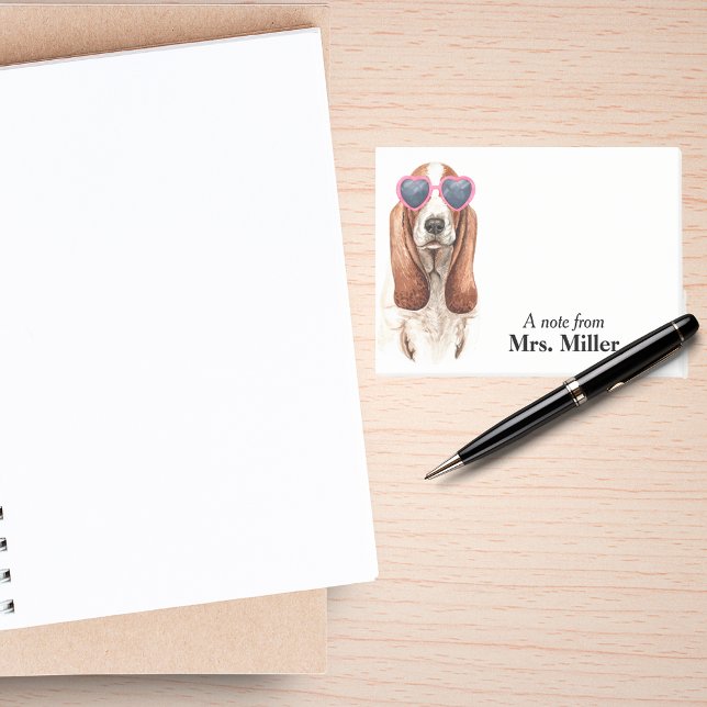 Post-it® Funny Basset Hound Personnalisé (Créateur téléchargé)