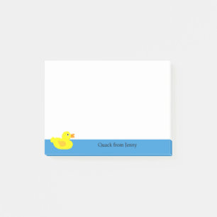 Post-it® Funny Cube Jaune Canard Nom personnalisé de l'ani