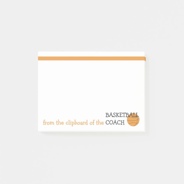 Post-it® Funny entraîneur de basket-ball Porte - bloc du Mo (Devant)