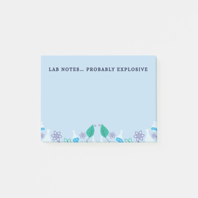 Post-it® Funny Lab Notes Chemistry Post-It (Devant)