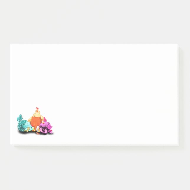 Post-it® Funny Post it Notes Poulet En Attente Oeuf À Hatch (Devant)
