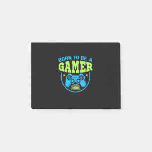 Post-it® Gamer Gift   Né Pour Être Un Joueur
