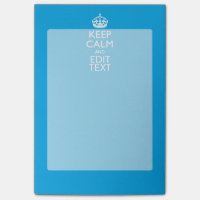 Gardez le calme et votre texte sur le bleu de ciel
